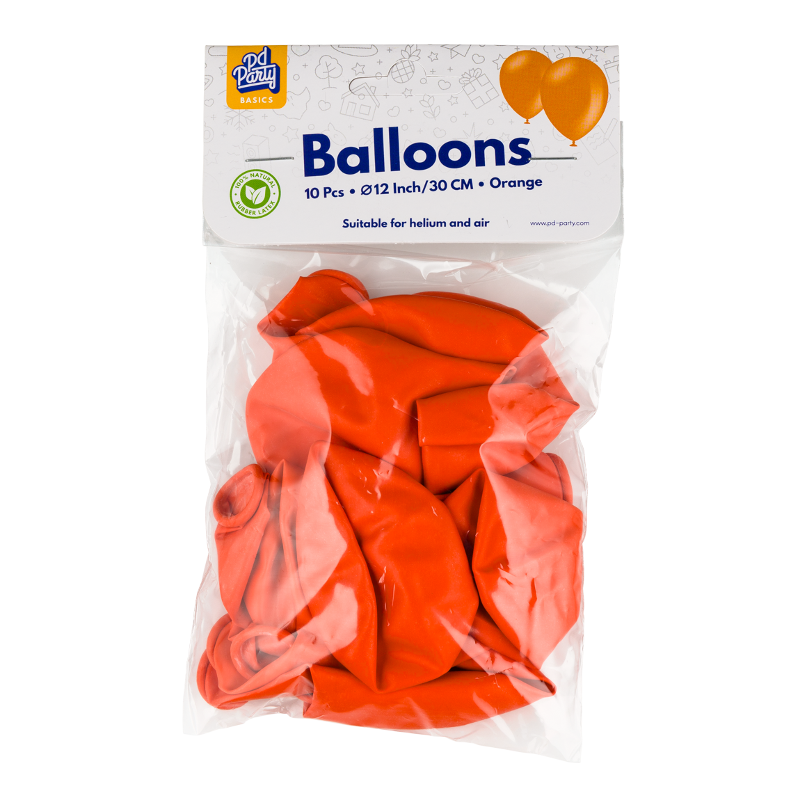 Ballonnen Oranje 30cm (10st)
