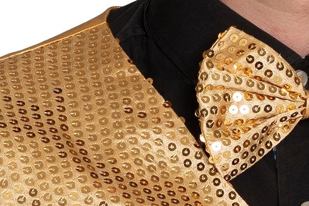 Gilet met Strik goud