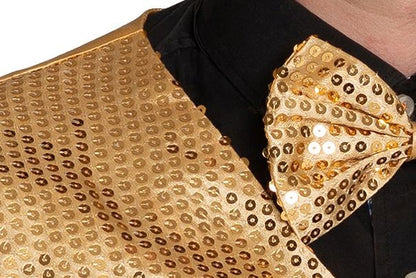 Gilet met Strik goud