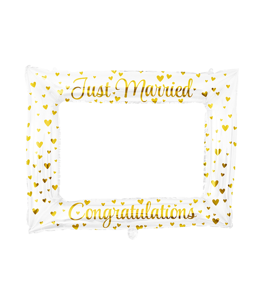 Opblaas Fotolijst Just Married