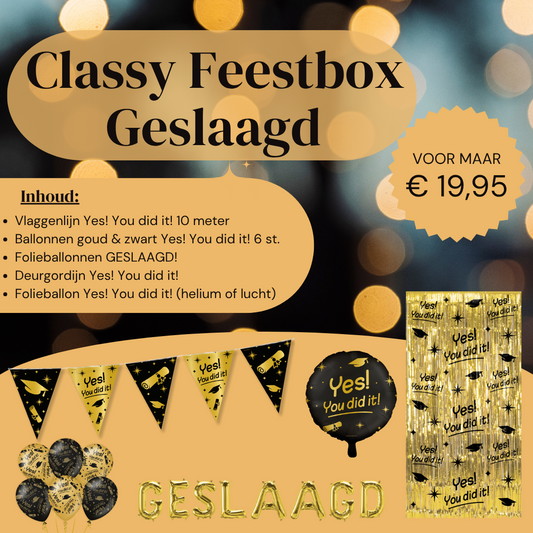 Classy feestbox GESLAAGD