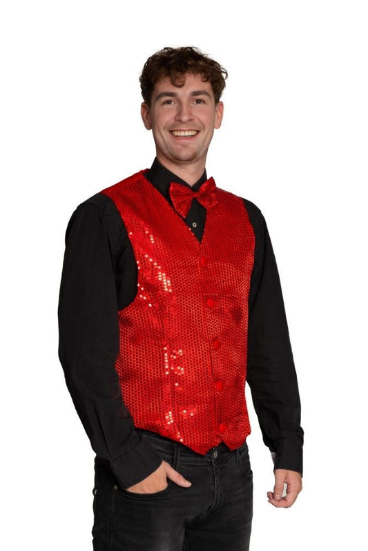 Gilet met Strik rood