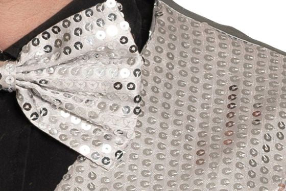 Gilet met Strik zilver