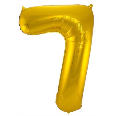 Grote Folieballon 7 goud