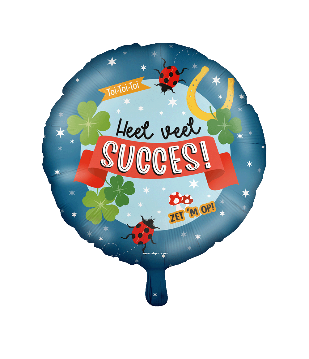 Folieballon Veel Succes