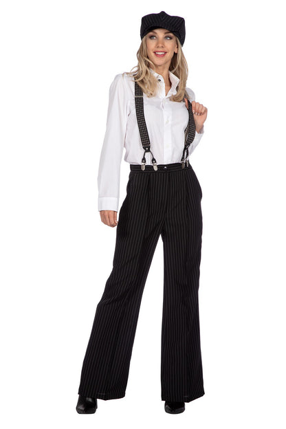 Krijtstreep Broek met Pet maat 52