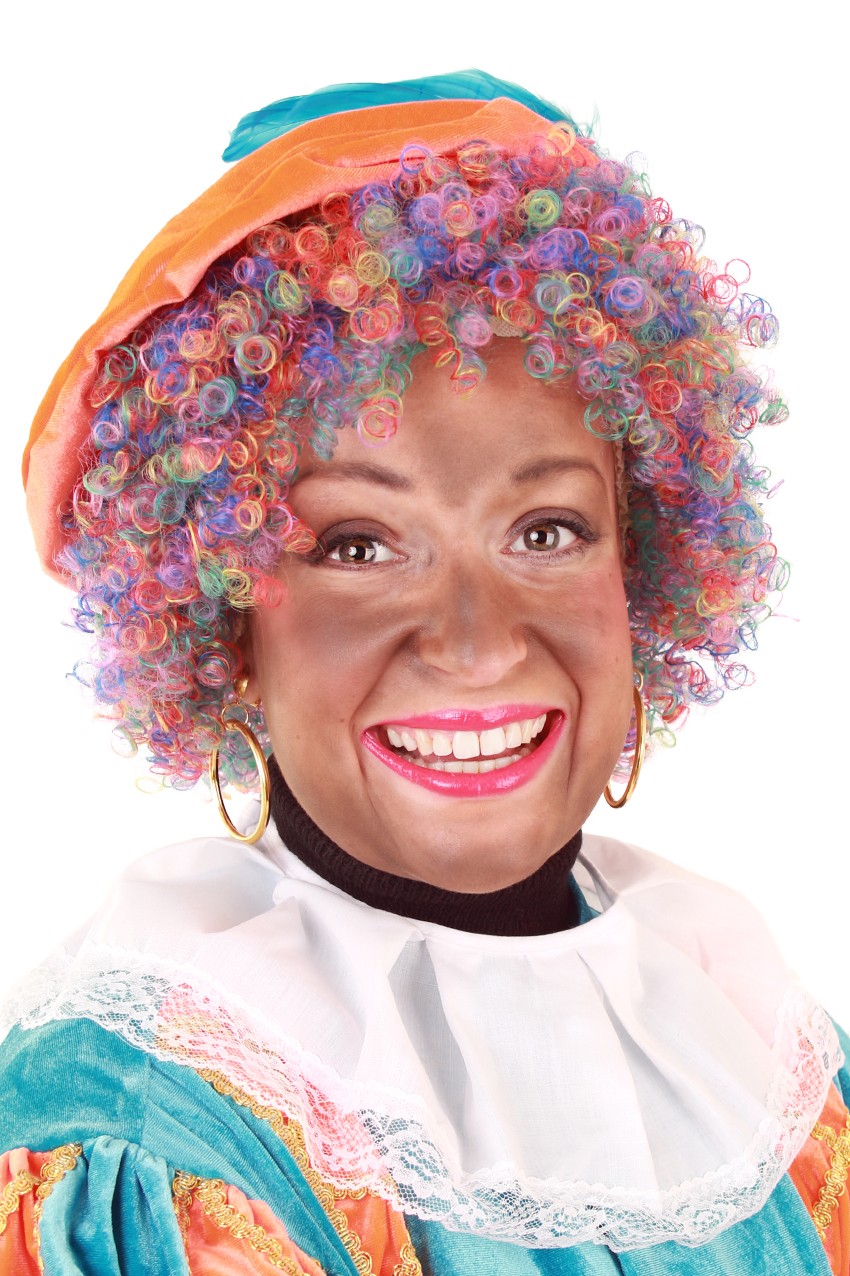 Piet Pruik krul regenboog