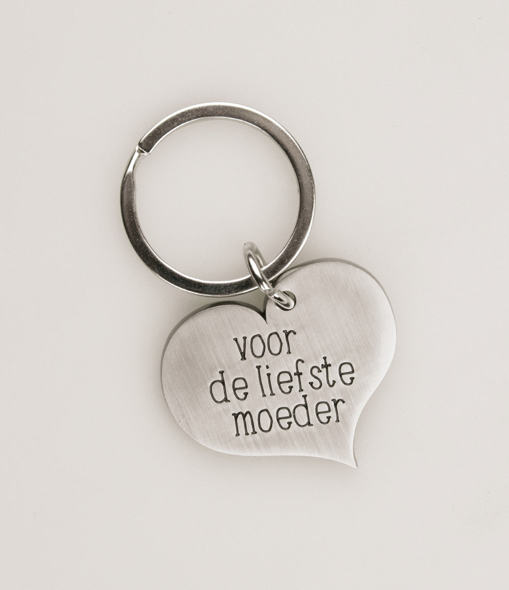Hart sleutelhanger Moeder