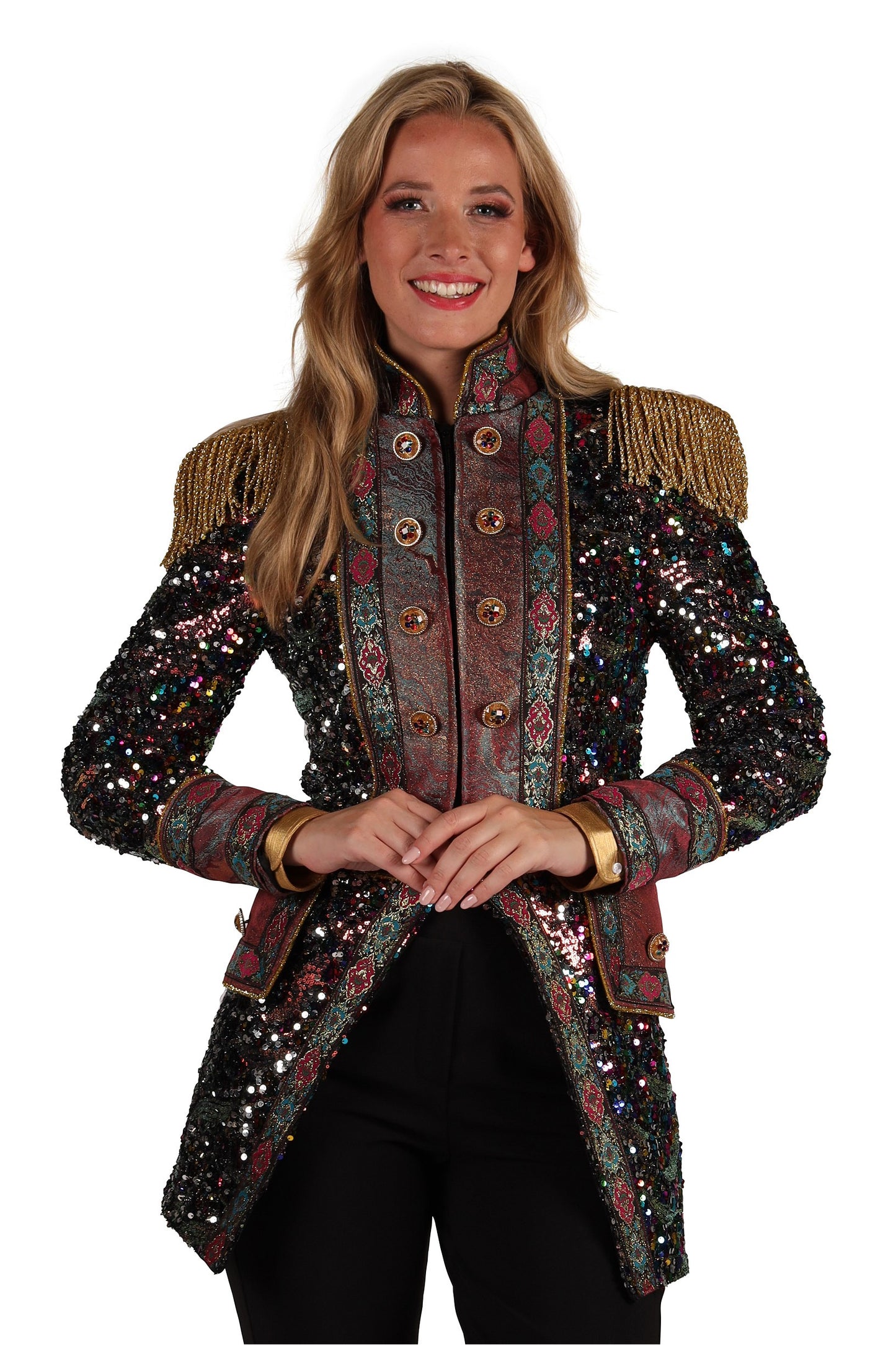 Dames Jas Sequin Party