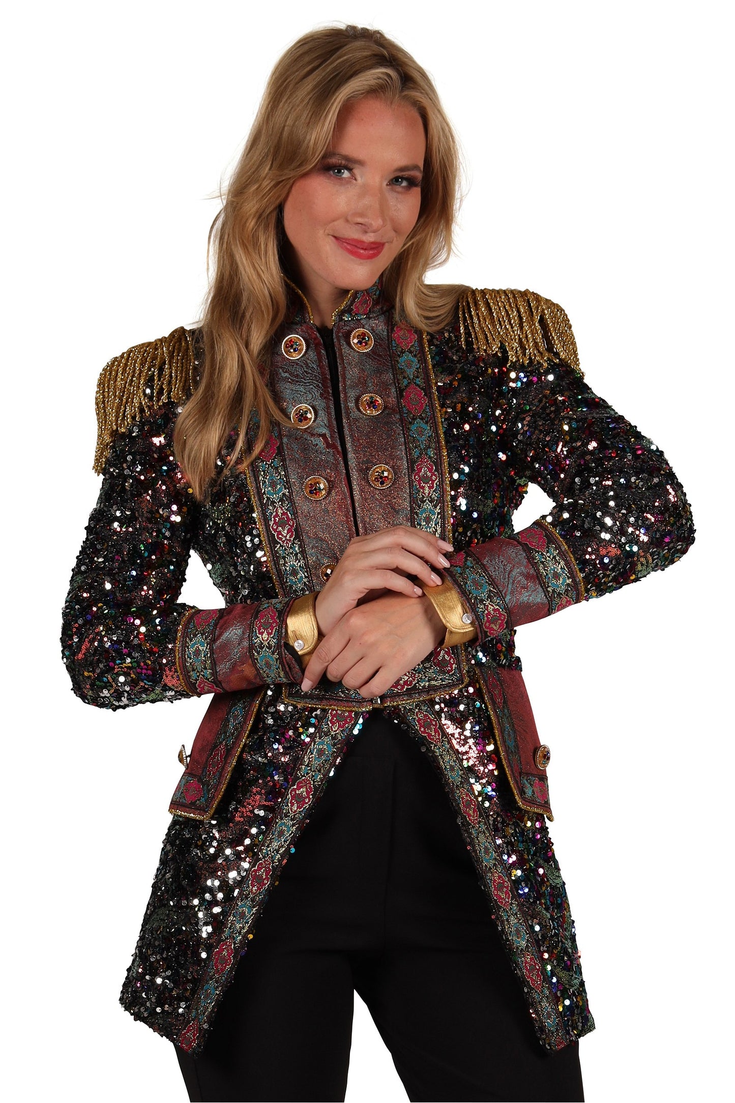 Dames Jas Sequin Party