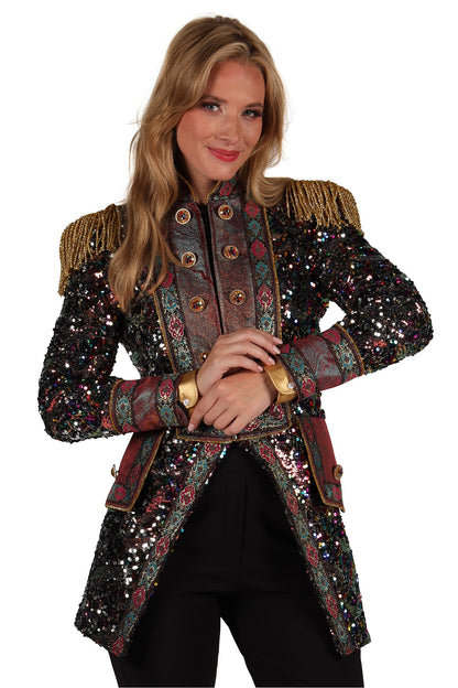 Dames Jas Sequin Party