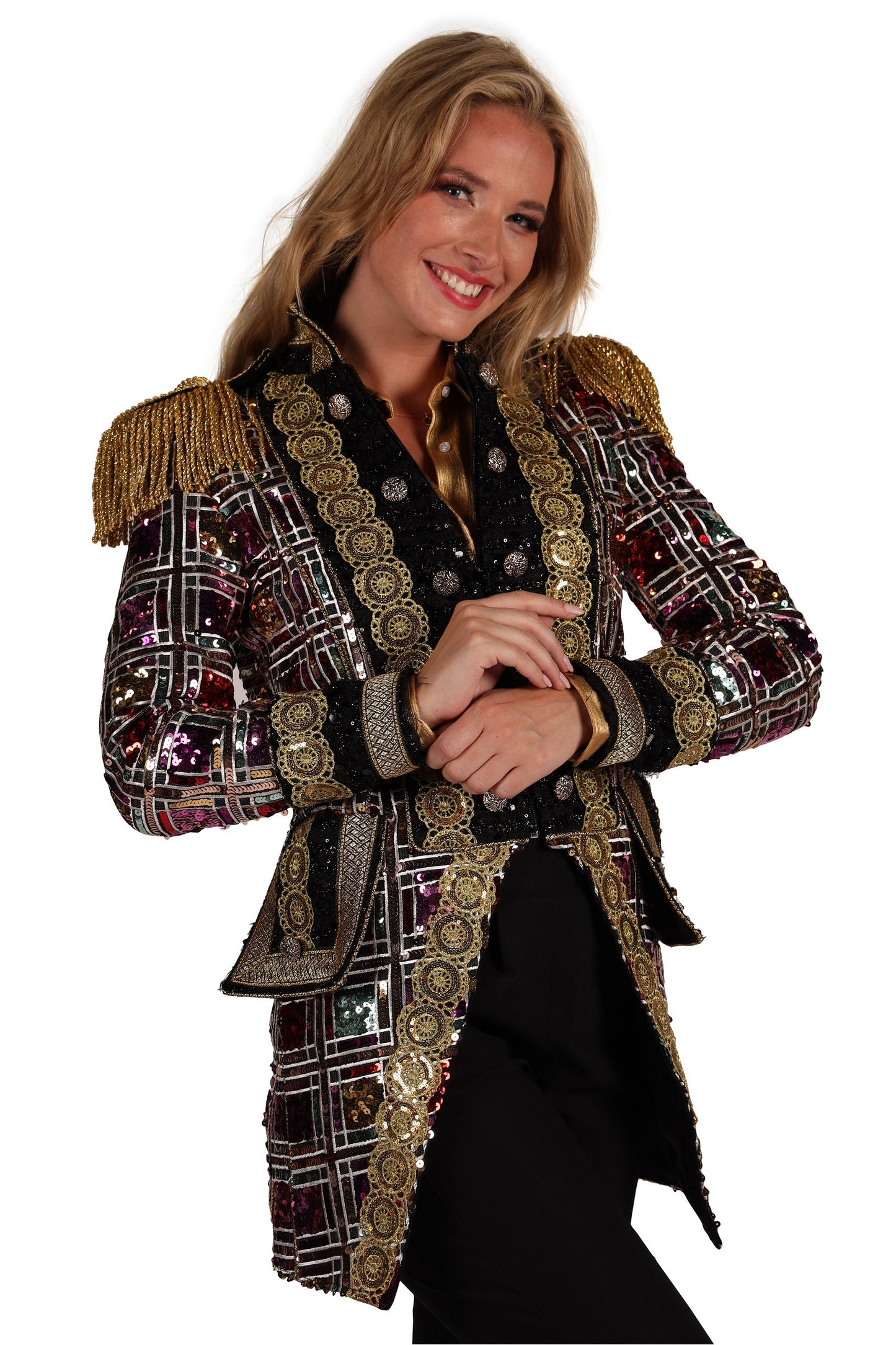Dames Jas Sequin Mirror