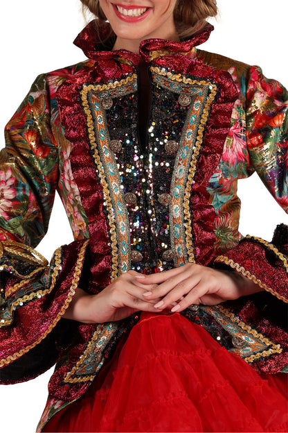 Dames Jas Carnevale Fiësta Flowers
