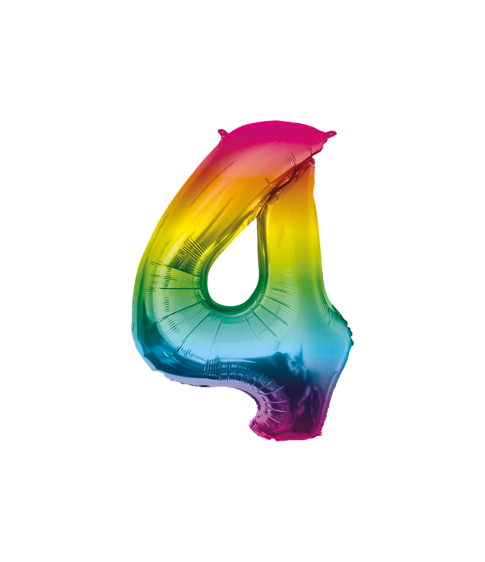 Grote Folieballon 4 regenboog