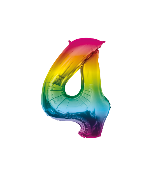Grote Folieballon 4 regenboog