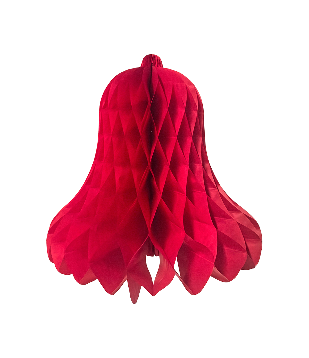 Kerst Klok 50cm rood