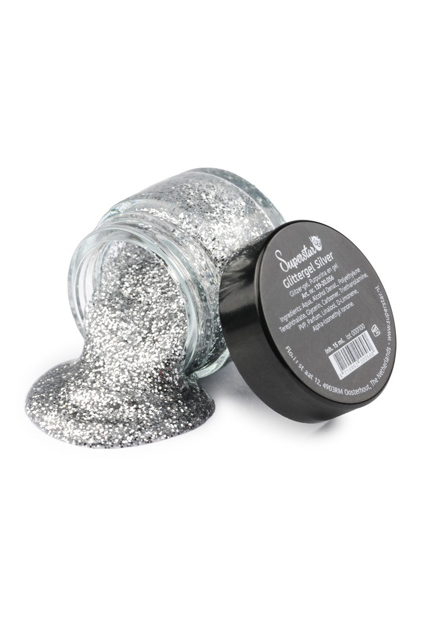 Superstar Gel Glitterzilver