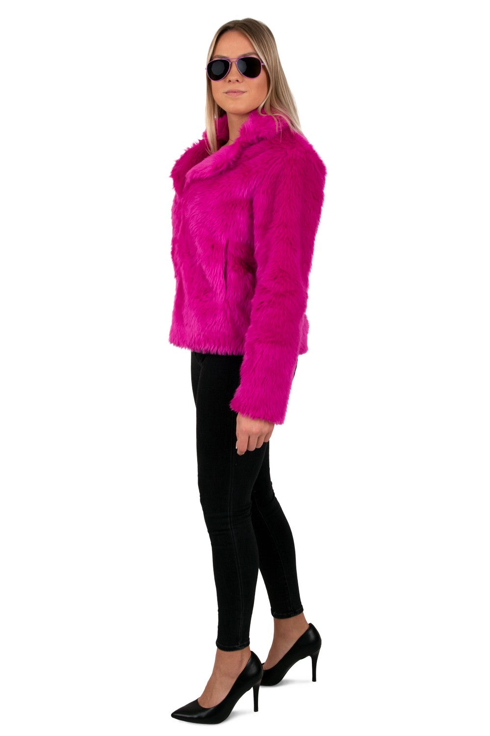 Bontjas Cyclaam roze