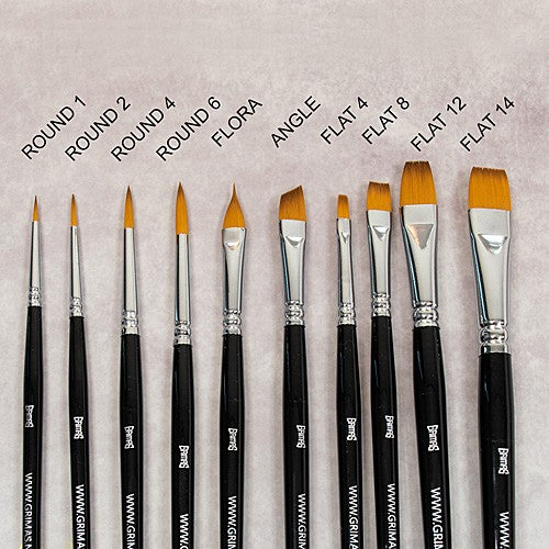 Grimas 2x Face Paint Brush set