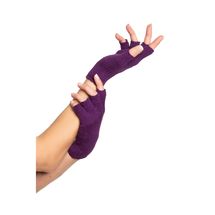 Vingerloze Handschoen Paars