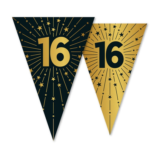 Vlaggenlijn 16 jaar Zwart Goud