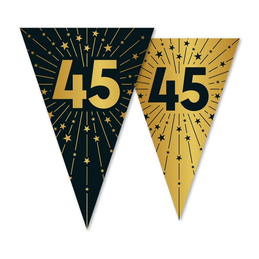 Vlaggenlijn 45 jaar Zwart Goud