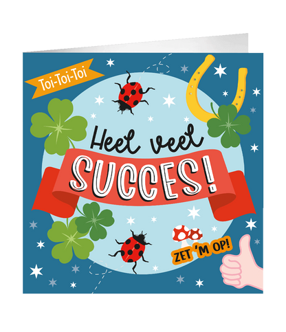 Grote Veel Succes wenskaart