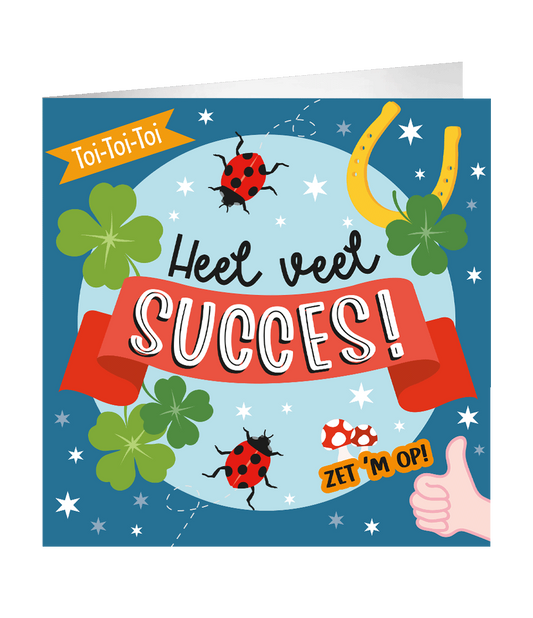 Grote Veel Succes wenskaart