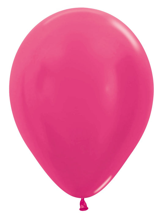 Ballon Metallic Fuchsia 30cm