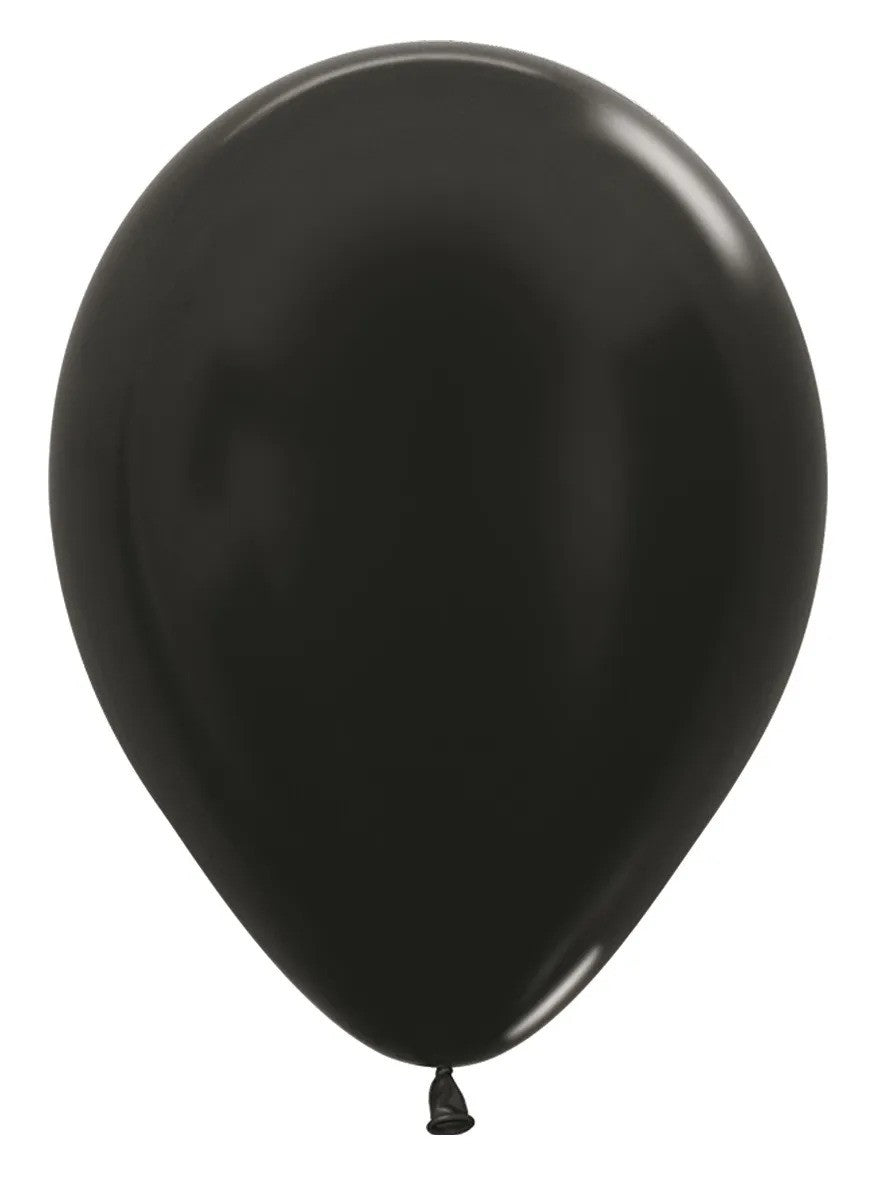 Ballon Metallic Black 30cm