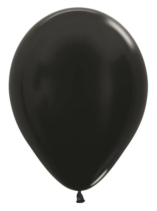 Ballon Metallic Black 30cm