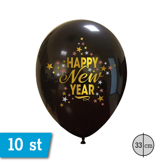 Ballonnen Happy New Year met sterren