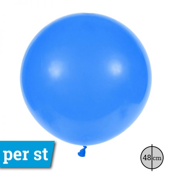 Grote ballon blauw 48 cm