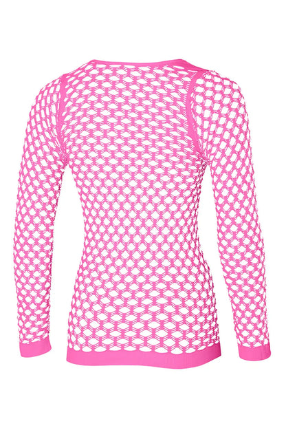 Netshirt neon Roze