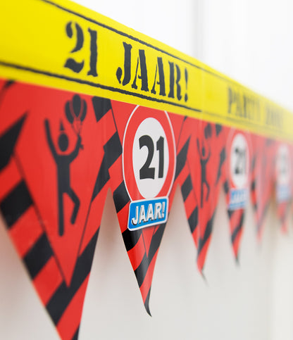 Afzetlint 21 jaar Party Tape