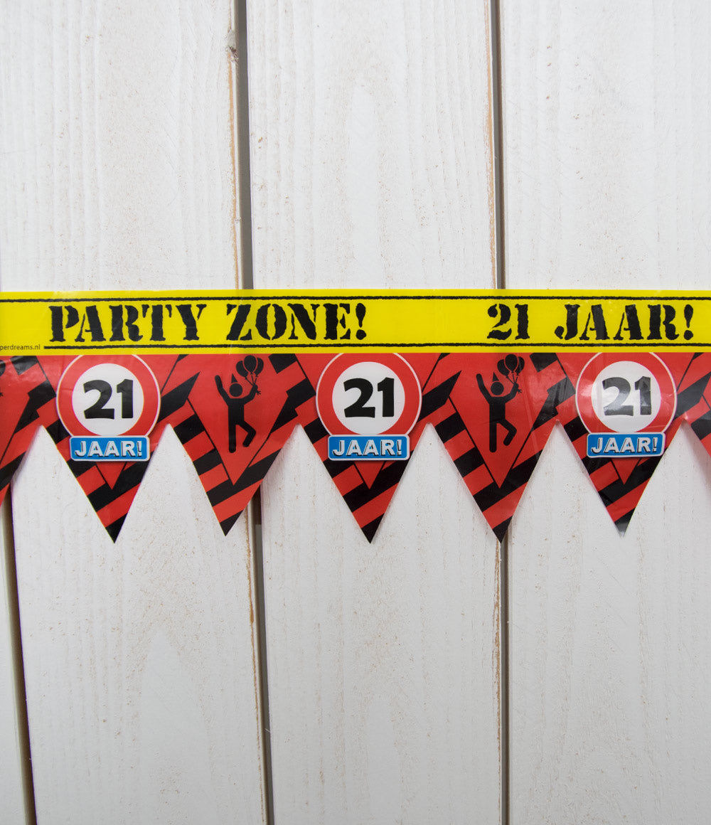 Afzetlint 21 jaar Party Tape