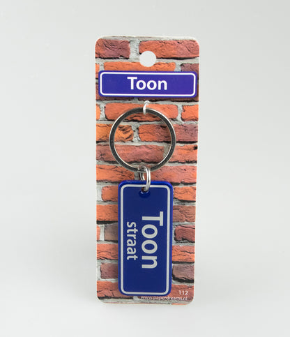 Toon Straat sleutelhanger