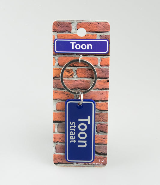 Toon Straat sleutelhanger