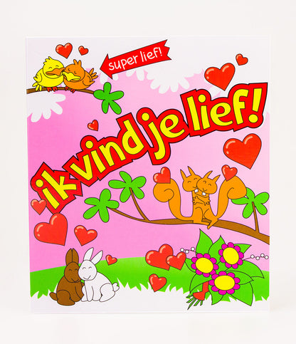 Wenskaart Lief Cartoon