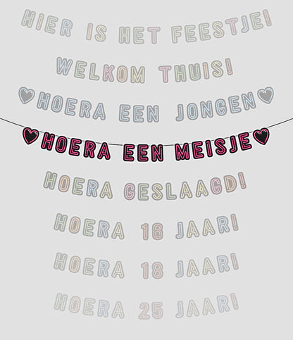 Neon Letterslinger Meisje