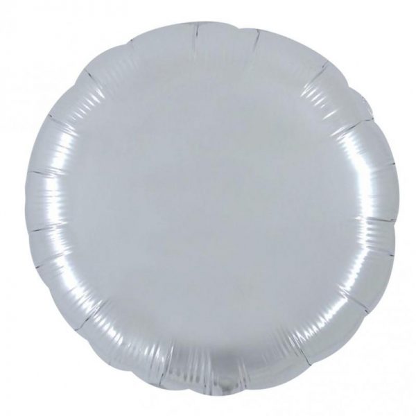 Reuze Folie ballon Rond Zilver