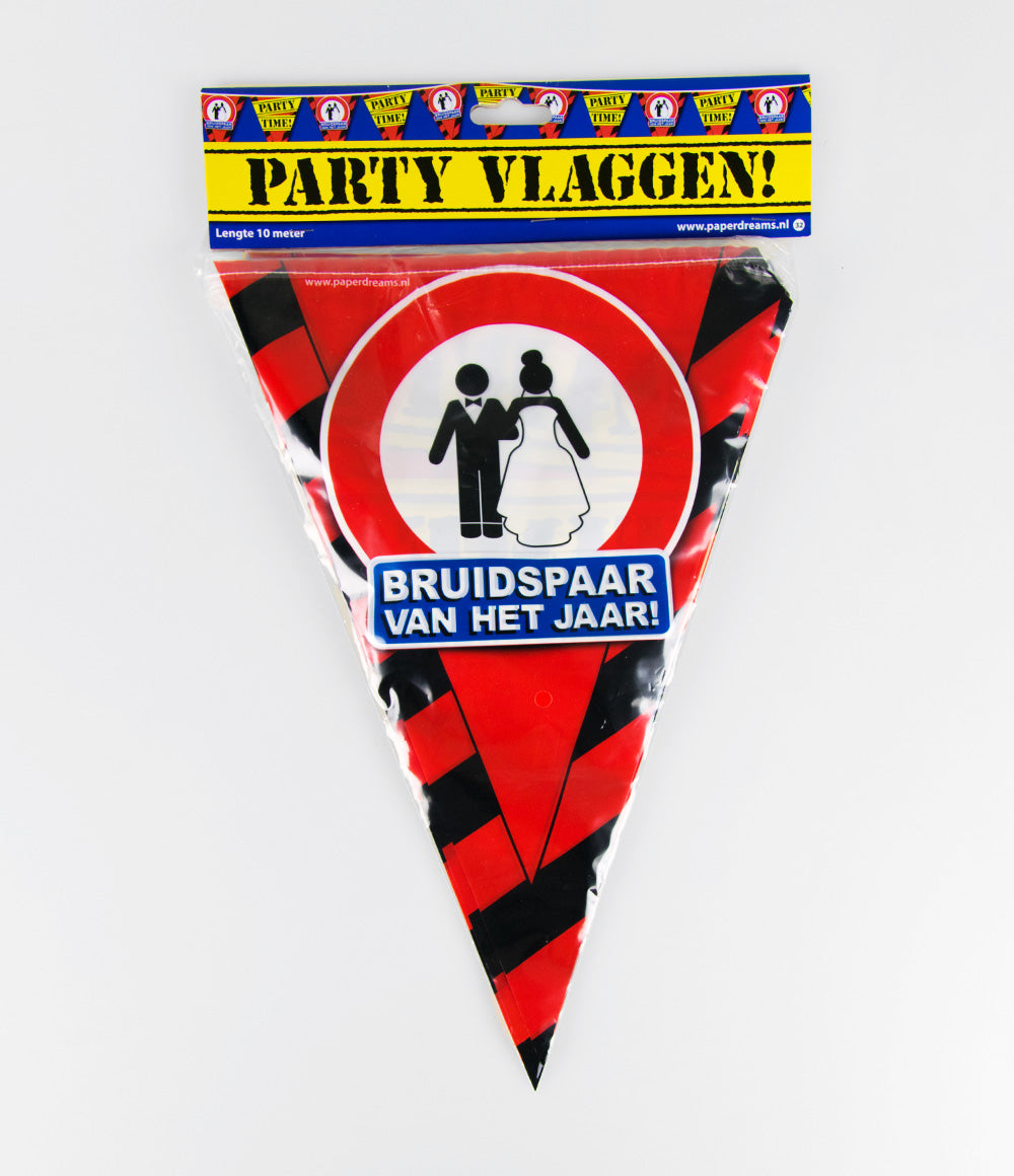 Vlaggenlijn Bruidspaar