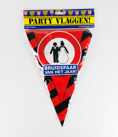 Vlaggenlijn Bruidspaar