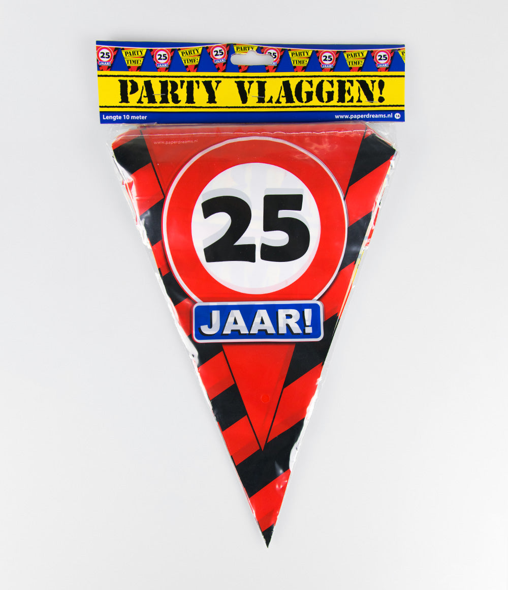 Vlaggenlijn 25 jaar Verkeersbord