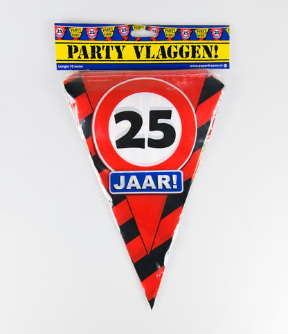 Vlaggenlijn 25 jaar Verkeersbord