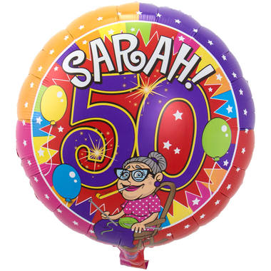 Folieballon Sarah 50