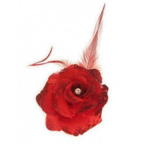 Bloem met Veer rood