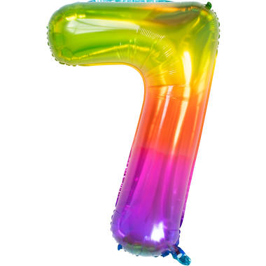 Grote Folieballon 7 regenboog