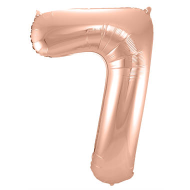 Grote Folieballon 7 rosé goud