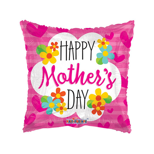 Folieballon Happy Mother's Day Vierkant